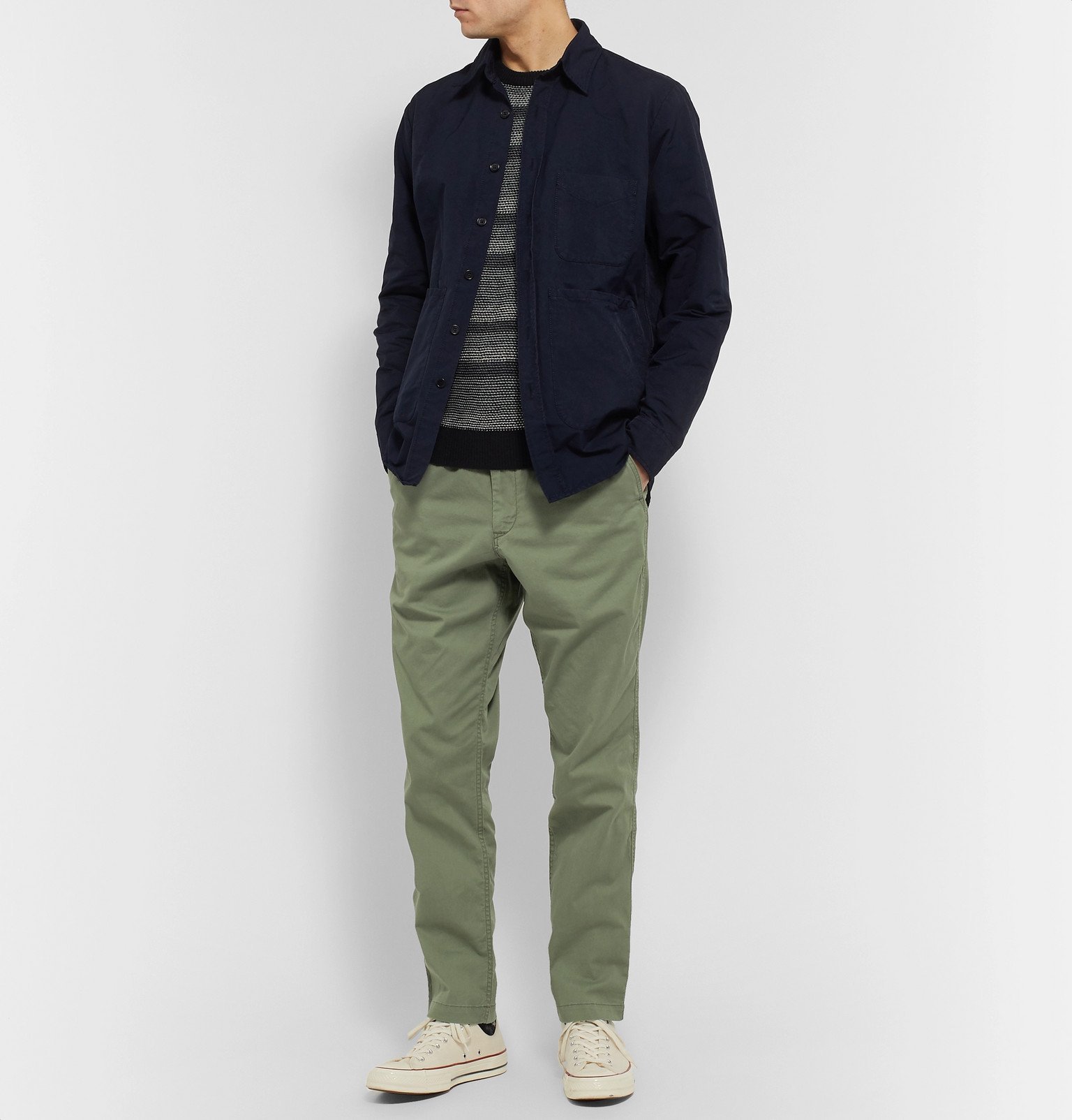 Polo Ralph Lauren - Tapered Stretch-Cotton Drawstring Trousers - Green Polo  Ralph Lauren