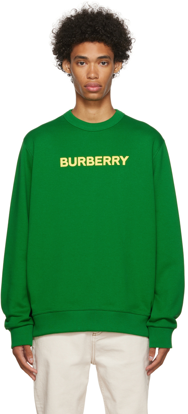 excuus assistent Anekdote Burberry Green Cotton Sweatshirt Burberry