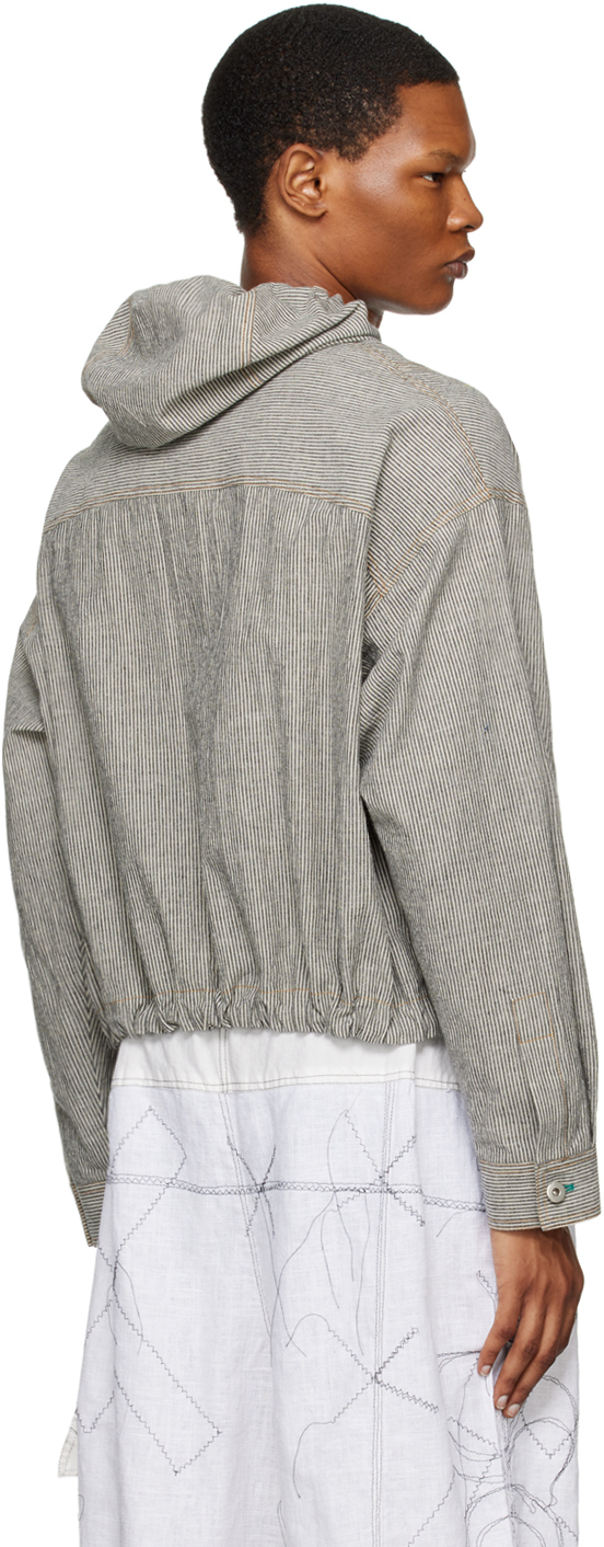 SC103 Gray Striped Jacket