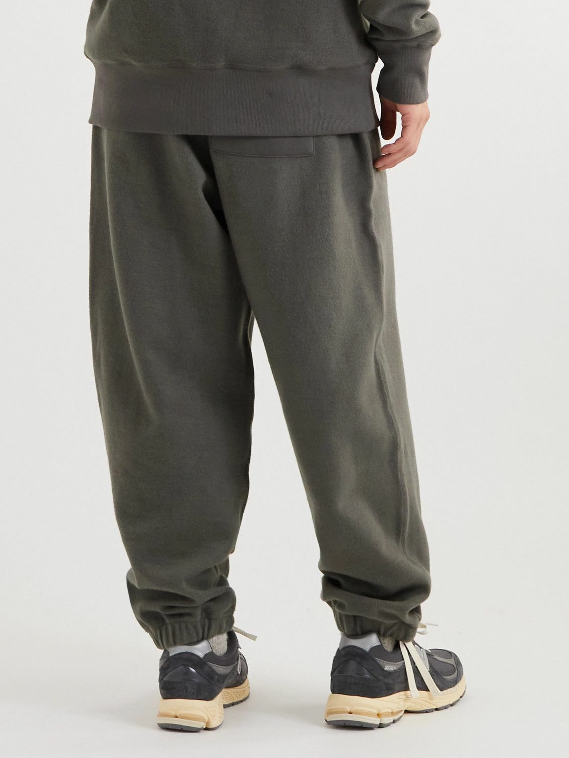 Merely Made - Cotton-Fleece Sweatpants - Gray