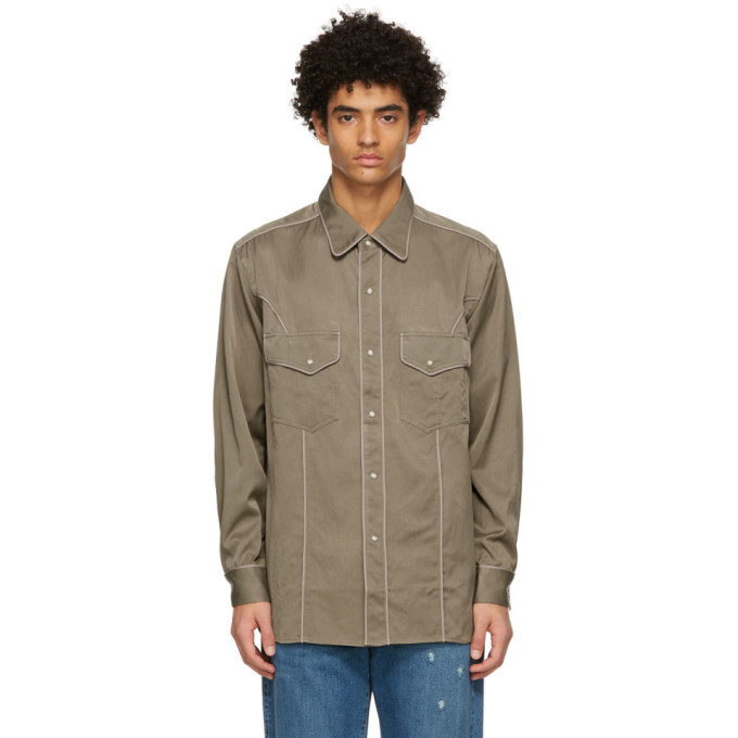 Nicholas Daley Khaki Western Shirt 