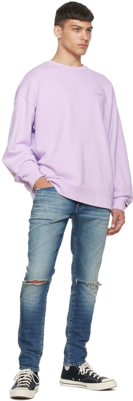 Levi's Purple Cotton Sweatshirt
