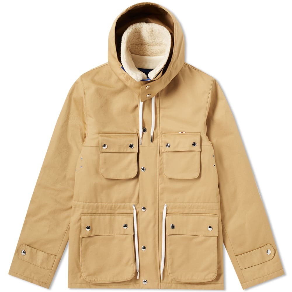 Maison Kitsuné Water Repellent Safari Jacket Brown Maison