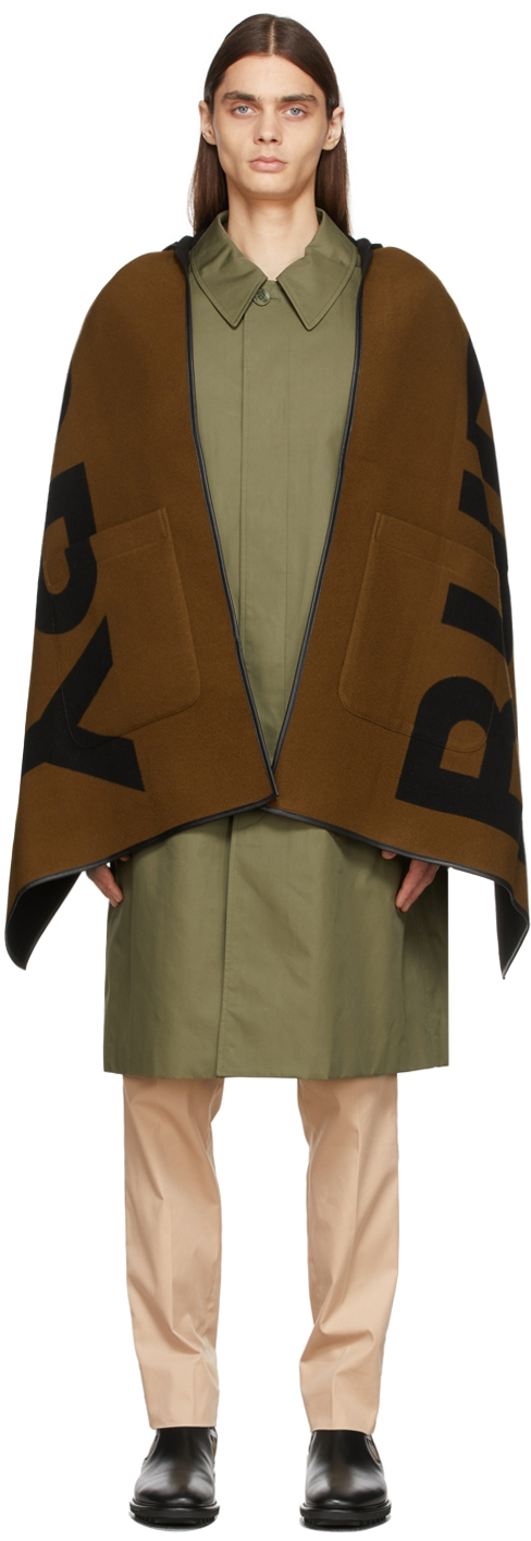 Photo: Burberry Wool Jacquard Hooded Cape Scarf