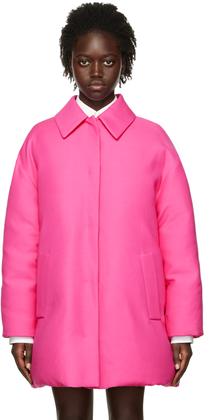 Valentino Pink Pocket Down Jacket Valentino