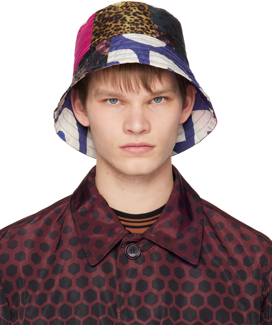 Dries Van Noten Multicolor Patchwork Bucket Hat Dries Van Noten