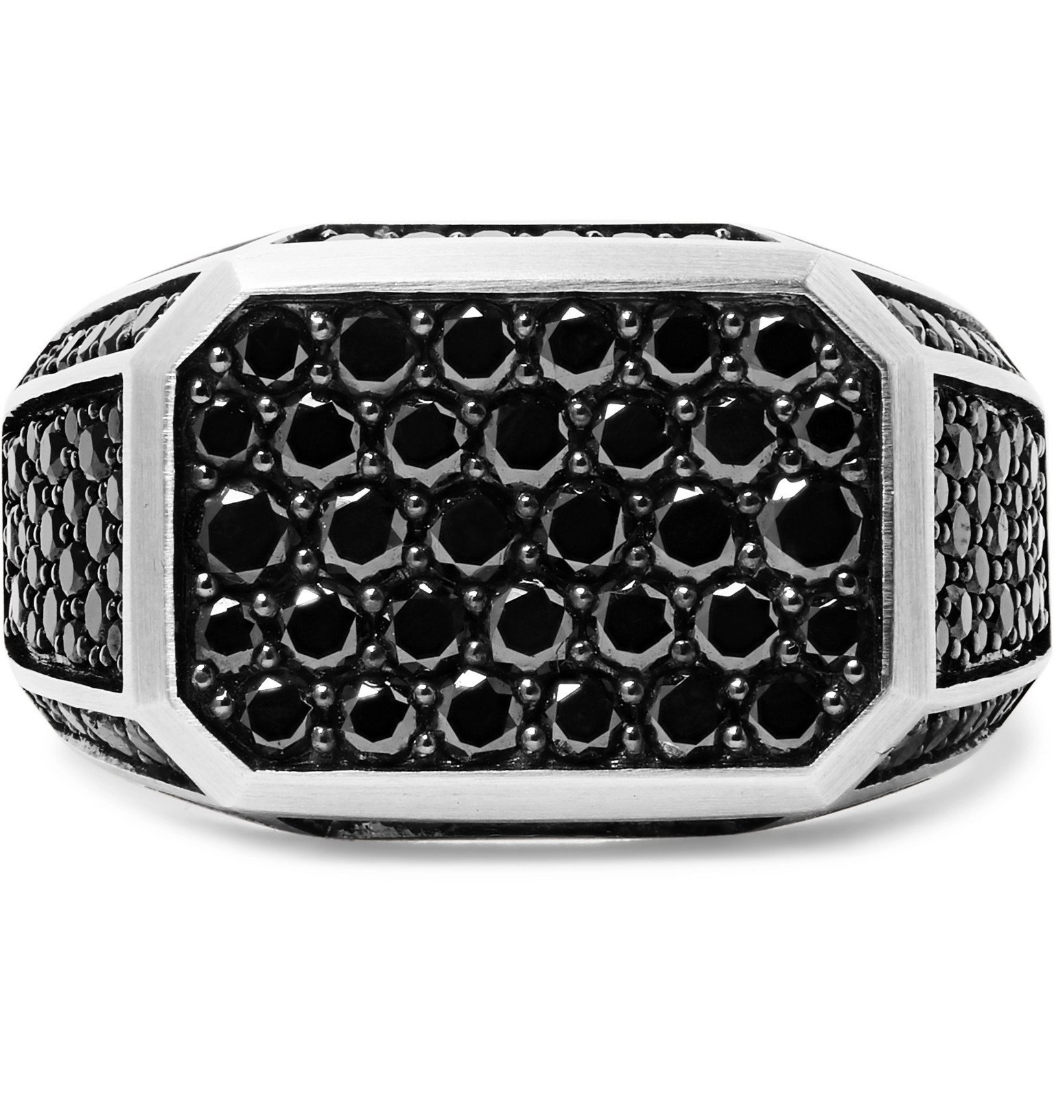 David Yurman Sterling Silver Diamond Ring Silver David Yurman