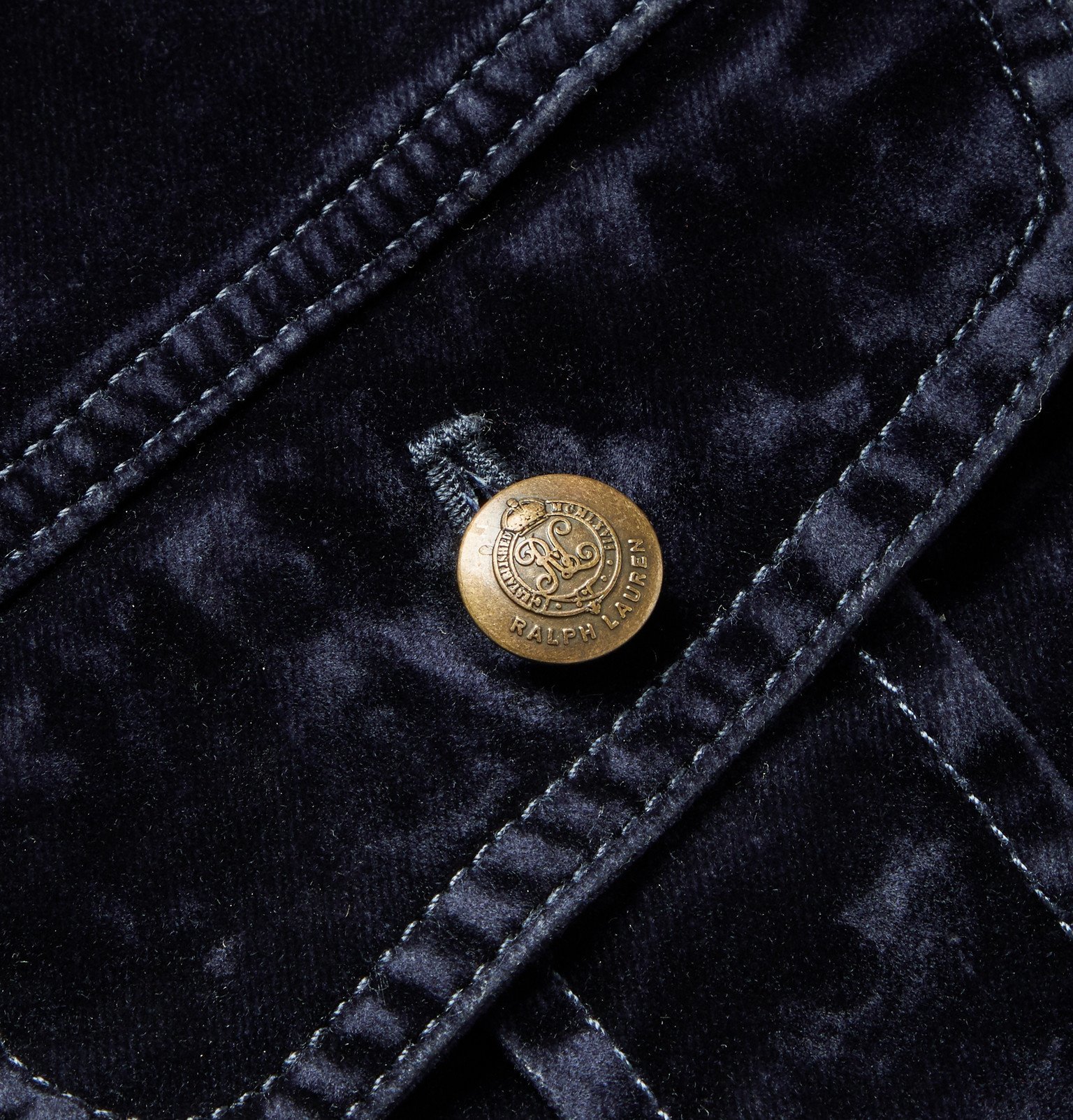 Stretch Cotton-Blend Velvet Trucker 