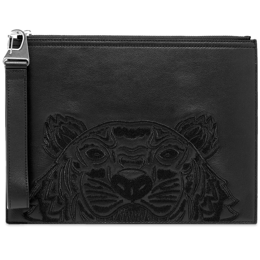 Kenzo Large Leather Tiger Pouch Kenzo