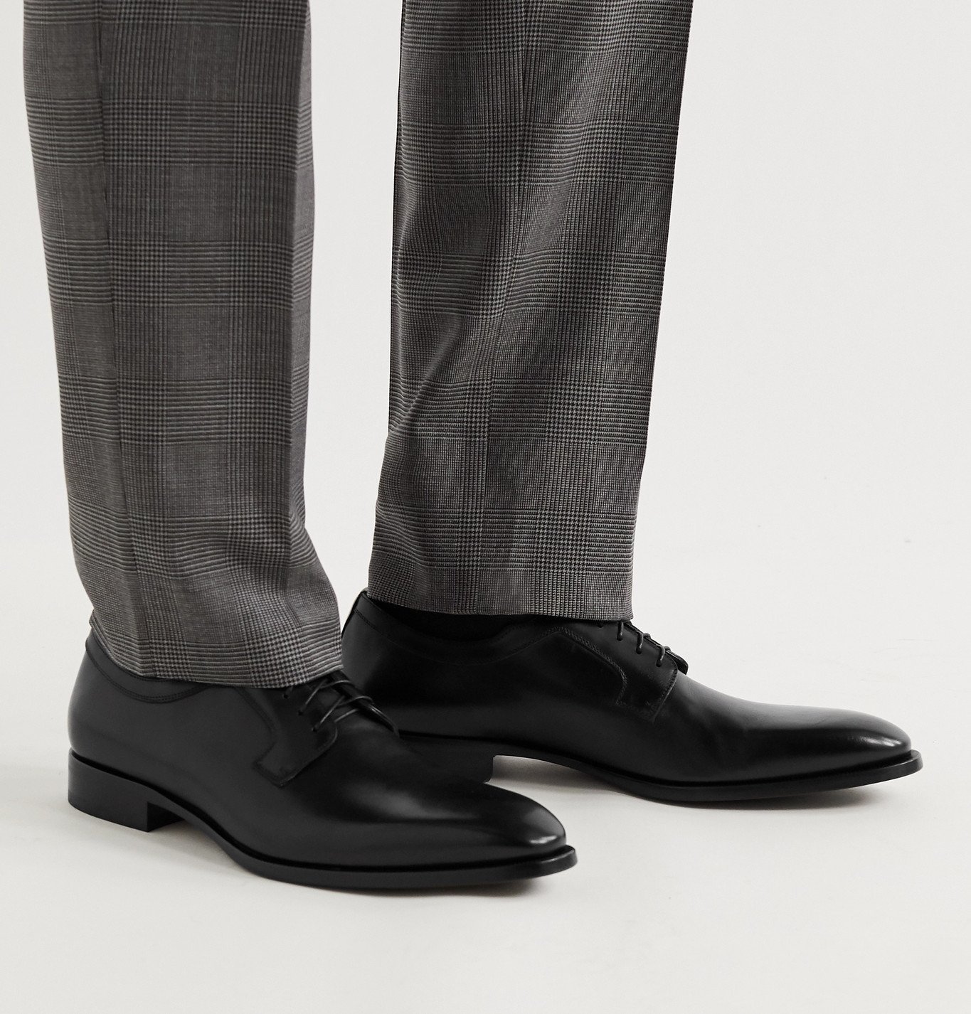 Dunhill - Leather Derby Shoes - Black Dunhill