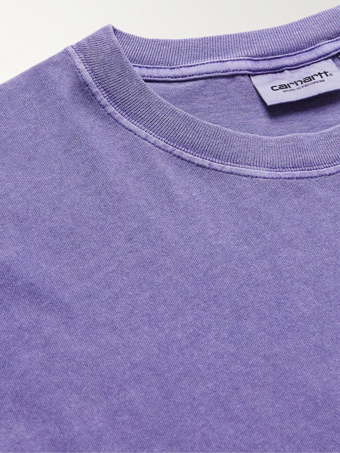 Carhartt WIP - Nelson Logo-Appliquéd Cotton-Jersey T-Shirt - Purple ...