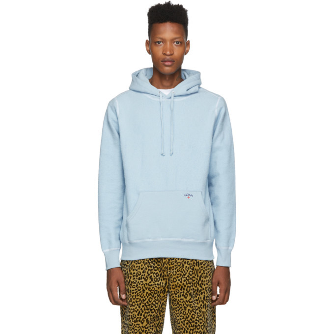 Noah NYC Blue Reverse Fleece Hoodie Noah NYC