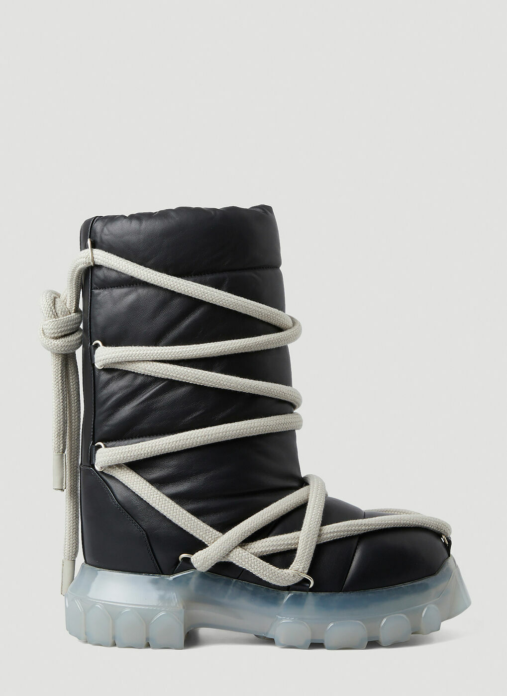 Rope Wrap Around Boots in Black