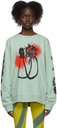 Paula Canovas Del Vas Green & Red Graphic Sweatshirt