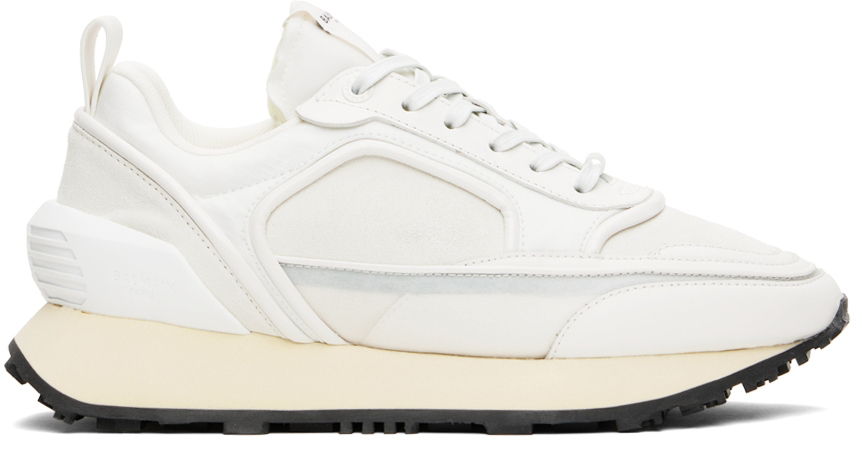 Balmain White Racer Sneakers Balmain