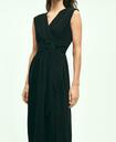 Brooks Brothers Women's Belted Crepe Dress | Black