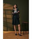Brooks Brothers Women's Cotton Pleated A-Line Skirt | Navy