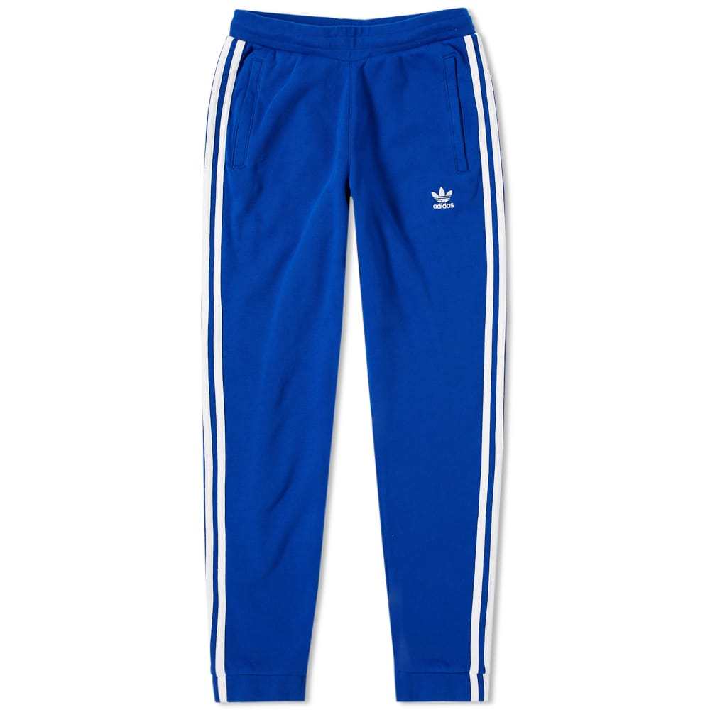 Adidas 3 Stripe Sweat Pant Blue adidas