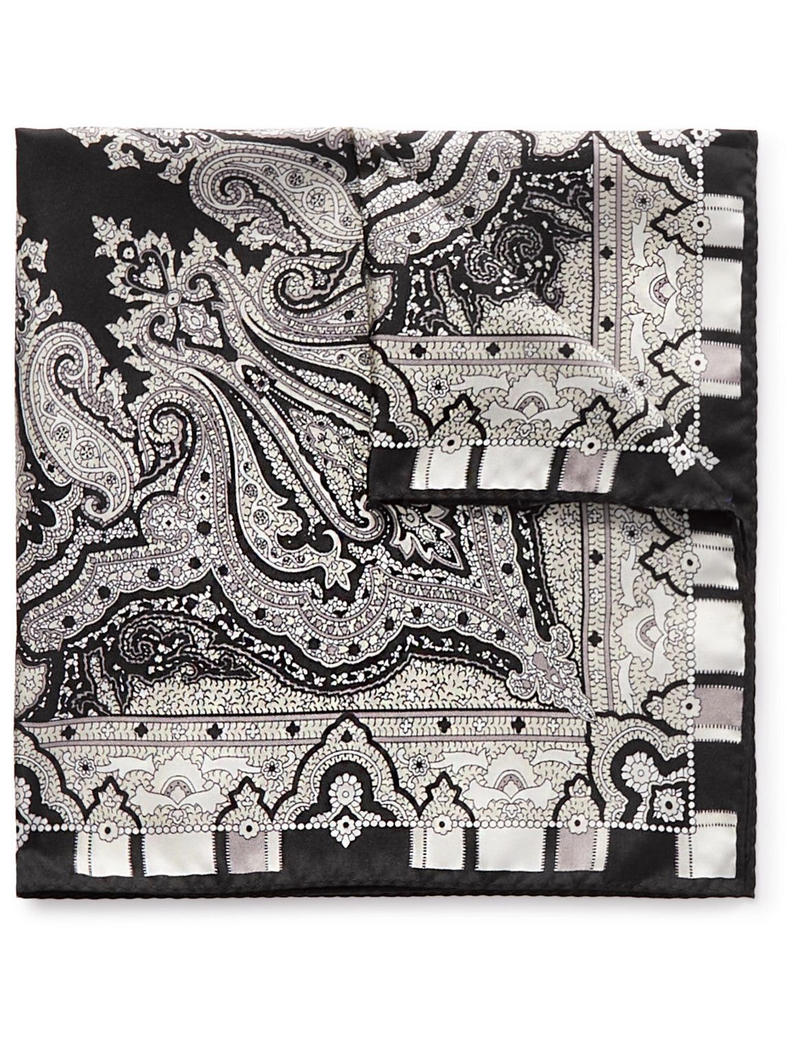Etro PaisleyPrint SilkTwill Pocket Square Etro