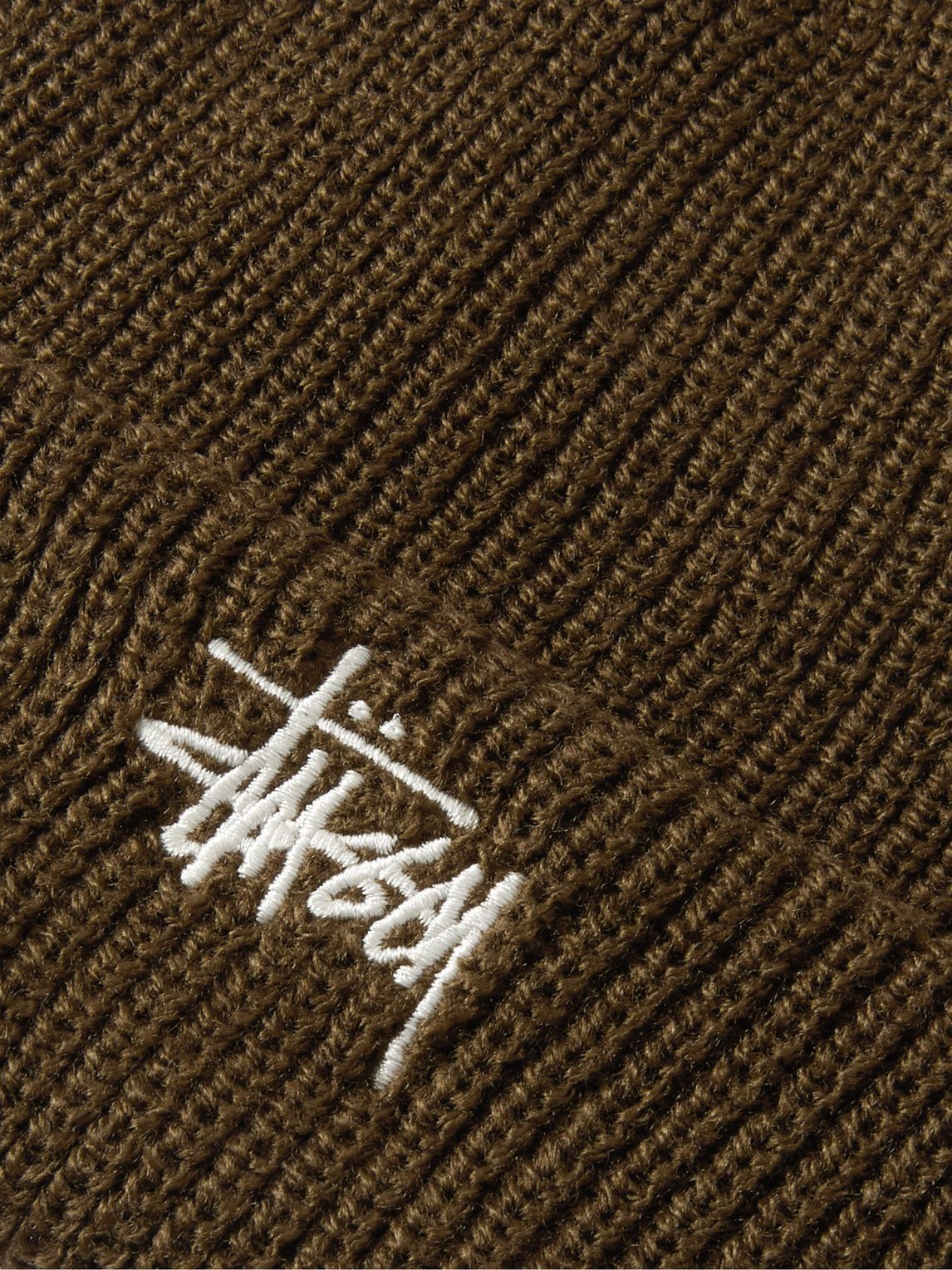 Stussy - Logo-Embroidered Knitted Beanie Stussy