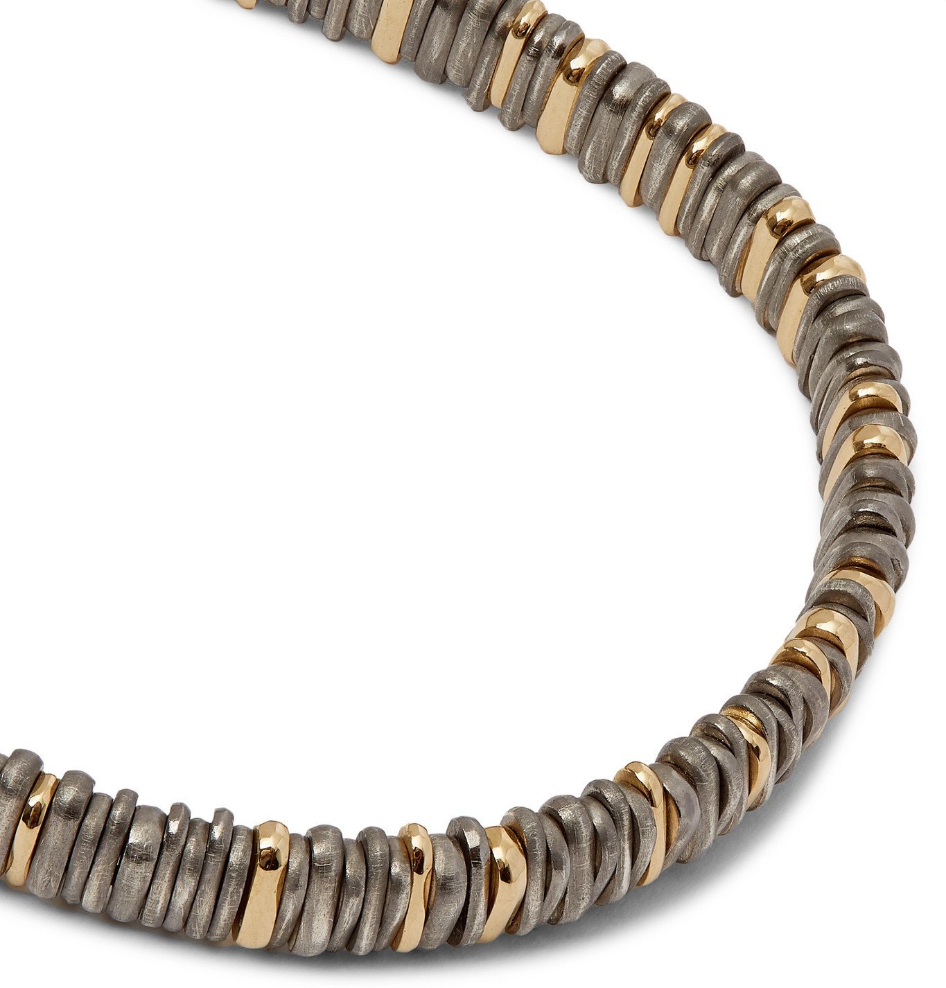 M Mens Jewellery Bracelets Cohen Snake 18-karat Gold And Burnished Sterling Silver Bracelet in Metallic for Men 
