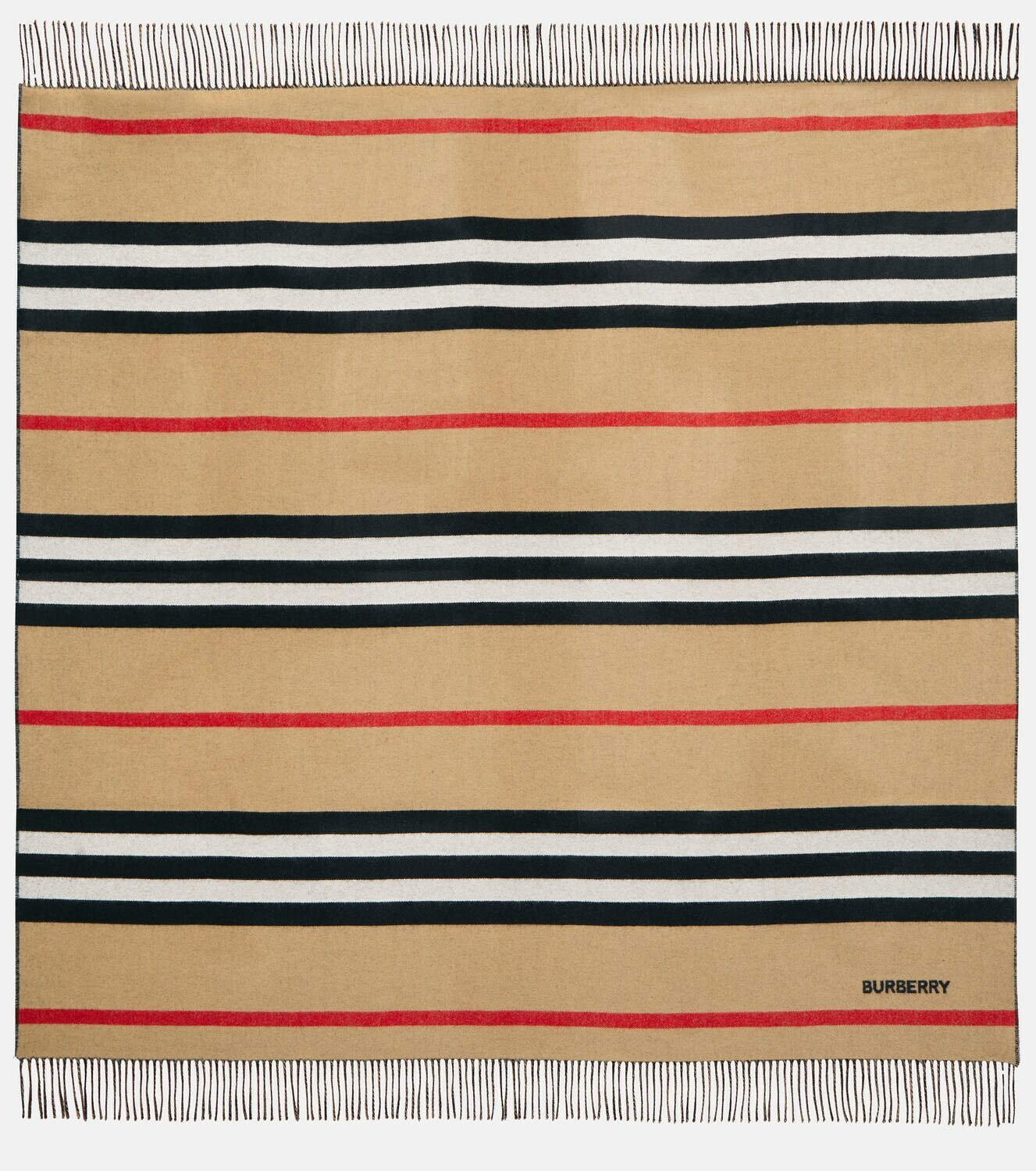 Burberry - Icon Stripe cashmere and wool blanket Burberry