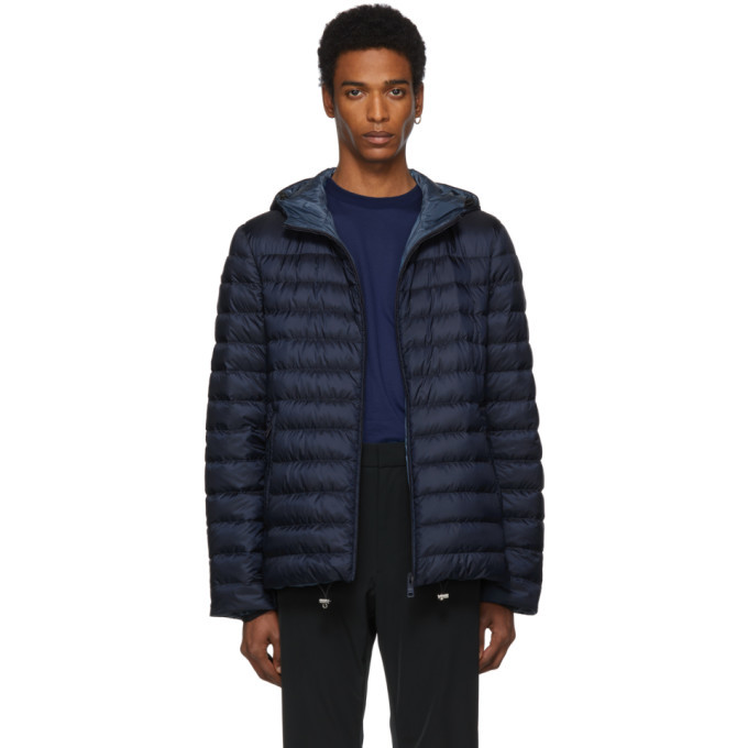 Prada Navy Down Travel Tech Jacket Prada