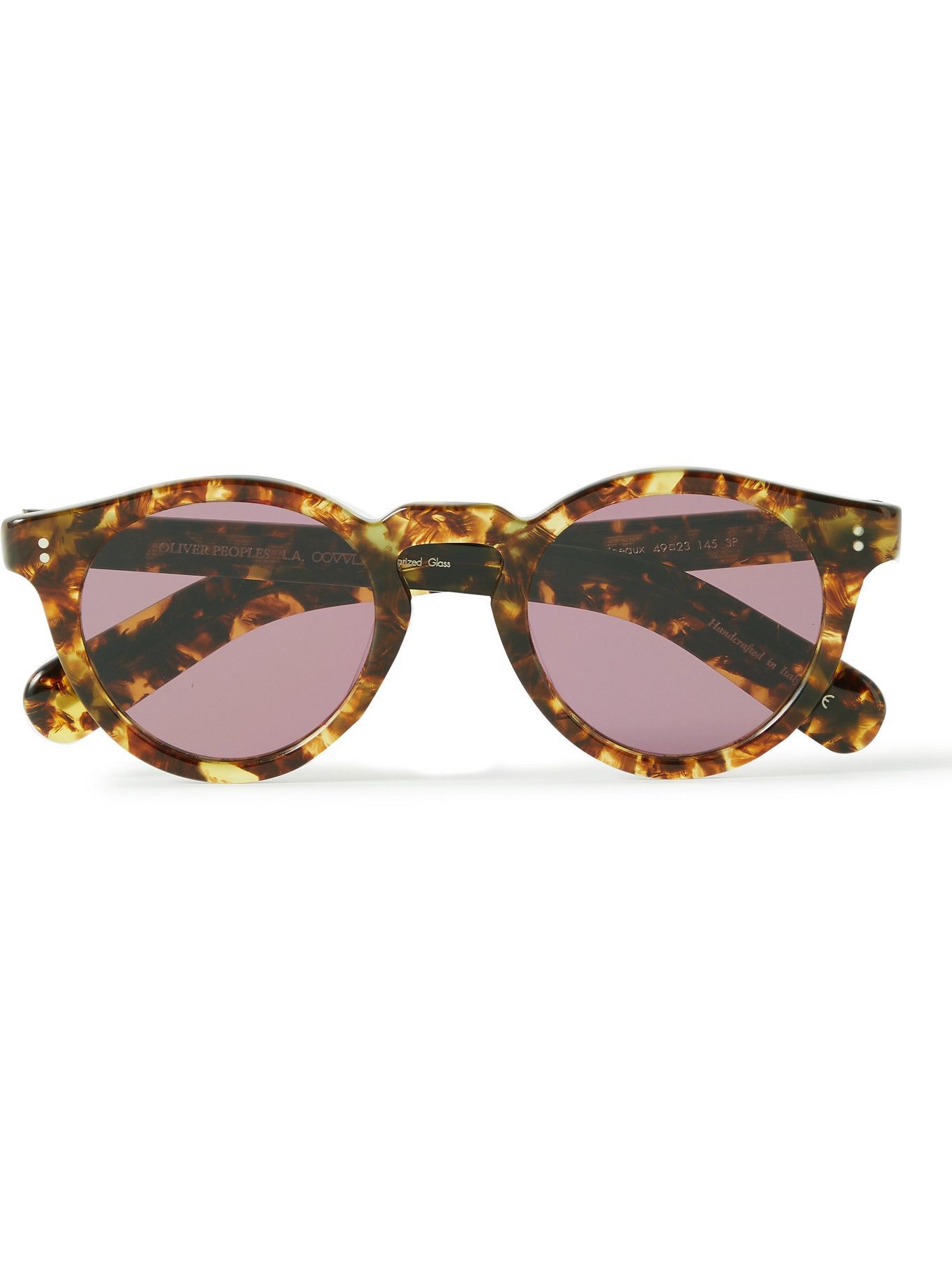 OLIVER PEOPLES - Martineaux Round-Frame Tortoiseshell Acetate Sunglasses Oliver  Peoples