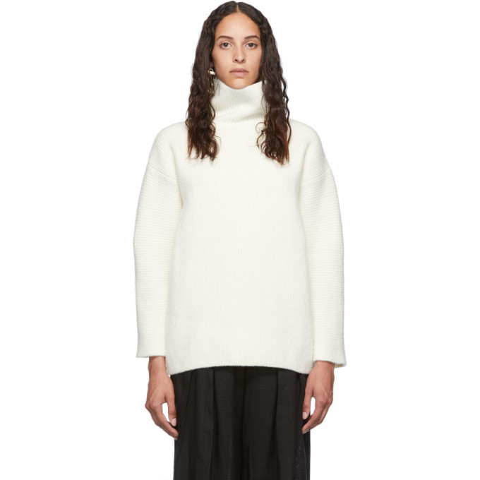 Jacquemus White La Maille Agde Turtleneck Jacquemus