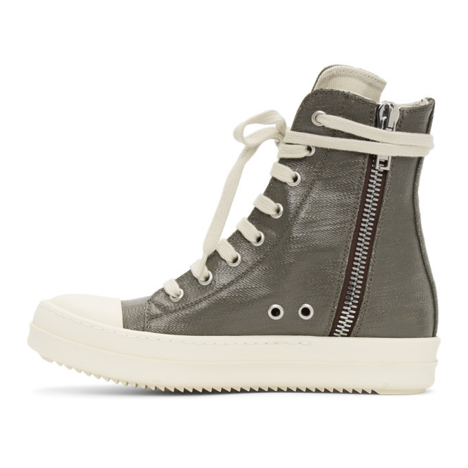 Rick Owens Drkshdw Grey Lacquered High 