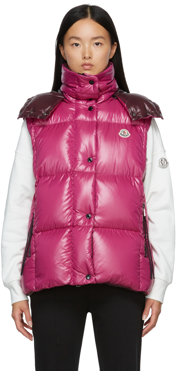 Moncler Pink Down Luzule Vest
