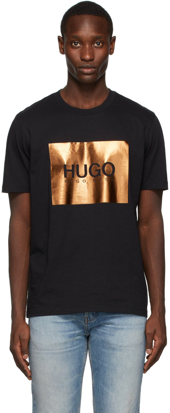 metallic logo t shirt