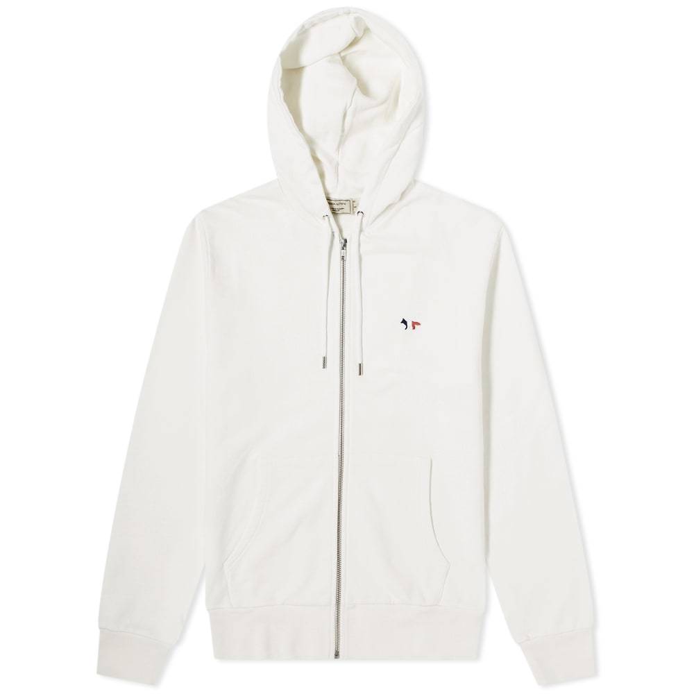 Maison Kitsuné Tricolor Fox Patch Zip Hoody Maison Kitsune