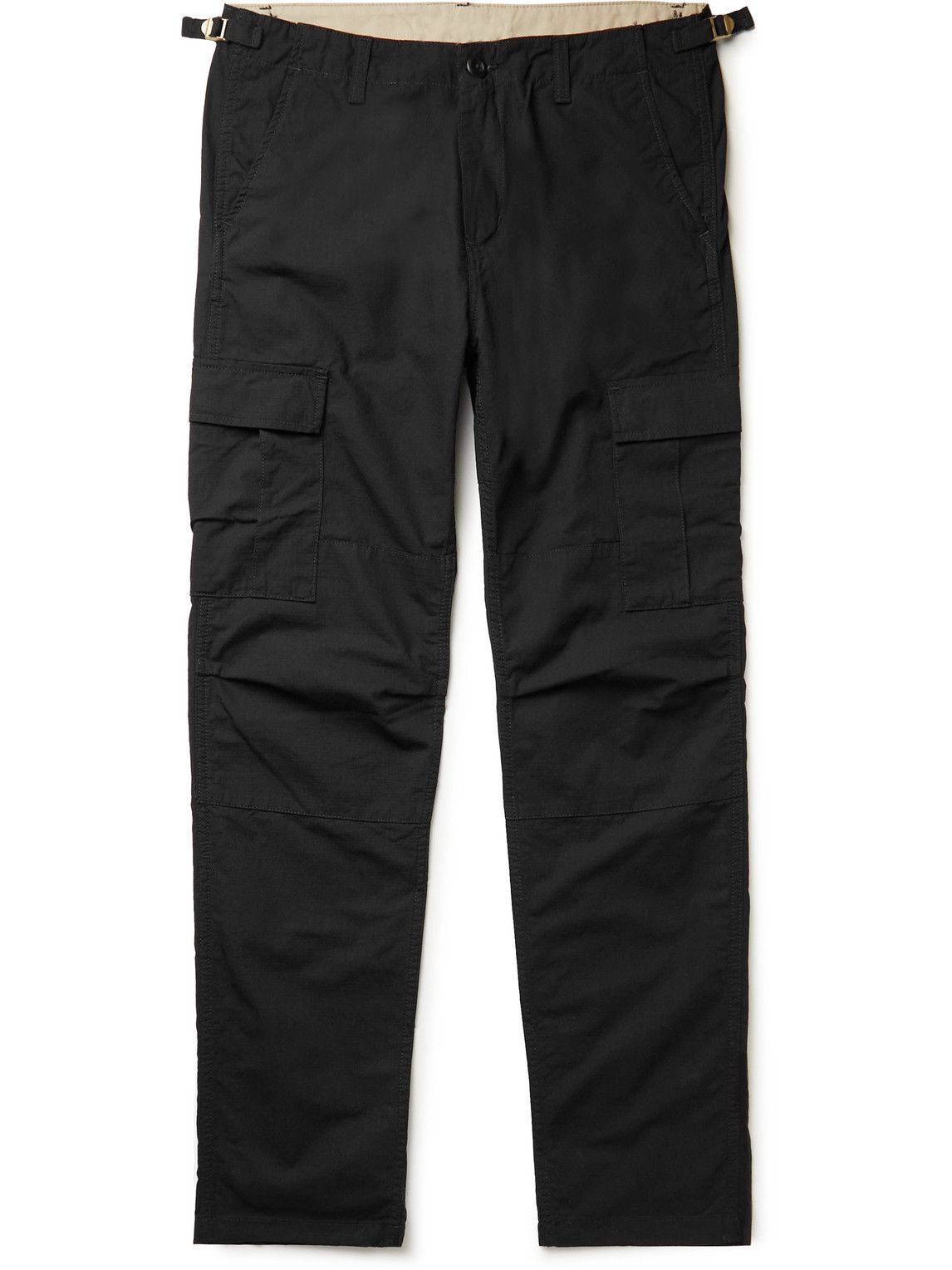 Carhartt WIP - Aviation Slim-Fit Cotton-Ripstop Cargo Trousers - Black ...