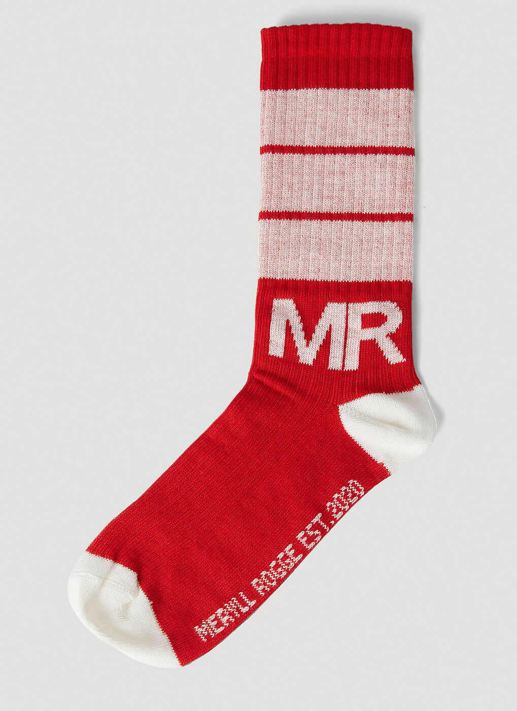 Meryll Rogge - Logo Striped Socks in Red Meryll Rogge