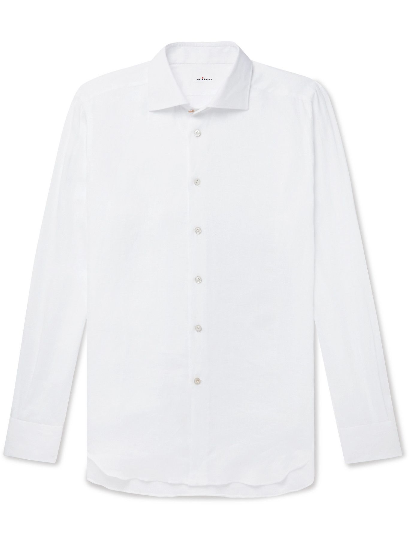 KITON - Linen Shirt - White Kiton