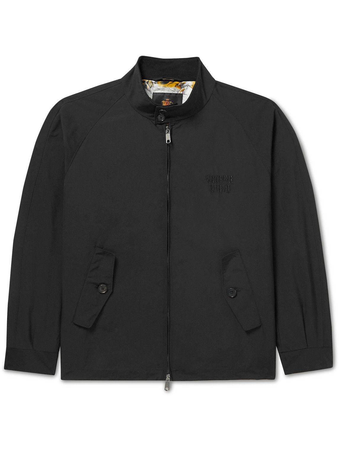 Baracuta Wacko Maria Canvas Harrington Jacket Black Baracuta