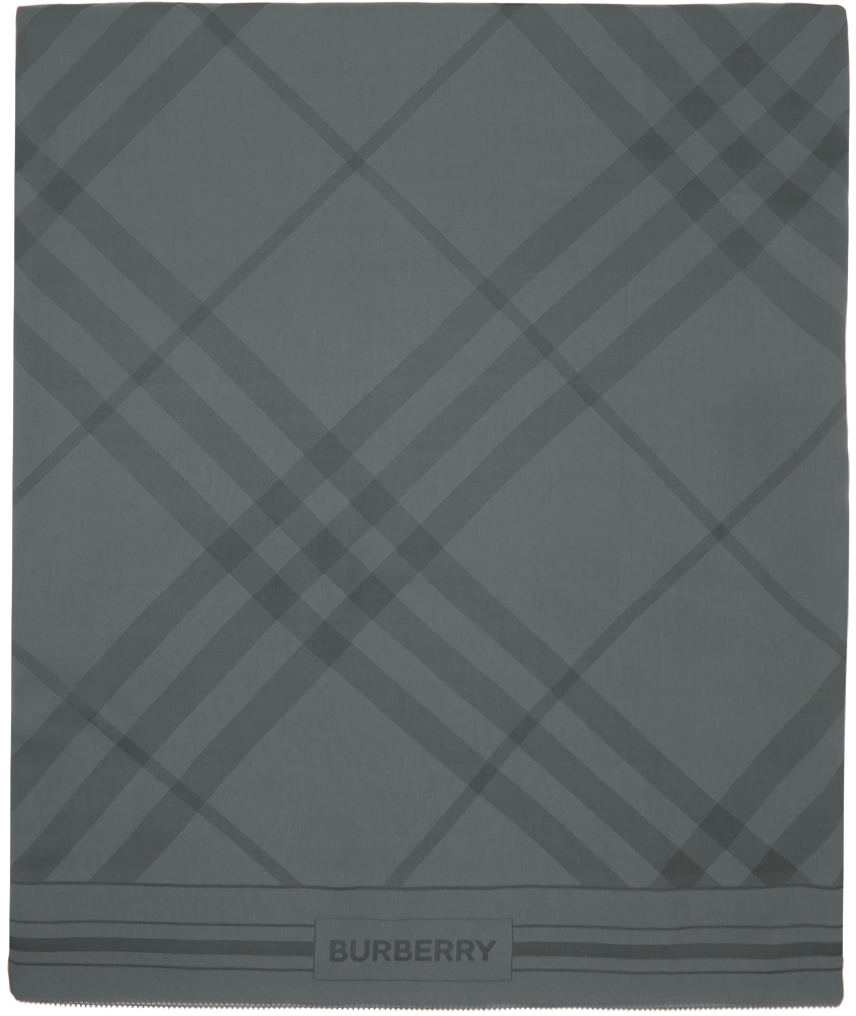 Burberry Gray Argyle Scarf Burberry