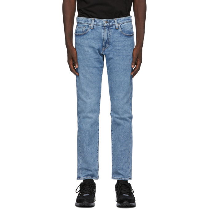 Levis Made and Crafted Blue Selvedge Slim Jeans Levis and