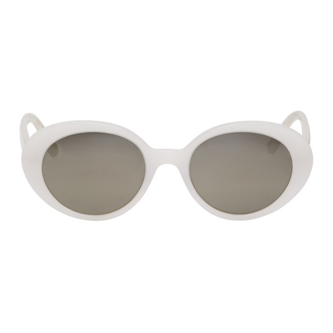 The Row White Parquet Sunglasses The Row