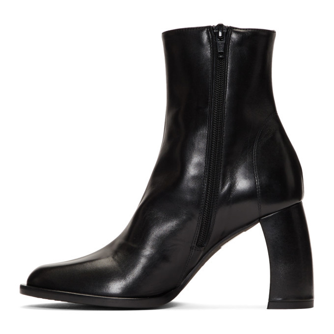 ann demeulemeester banana heel boots