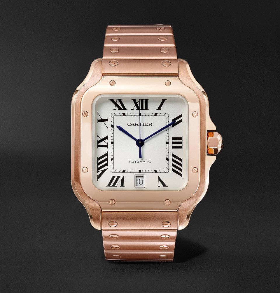 18 karat gold cartier watch