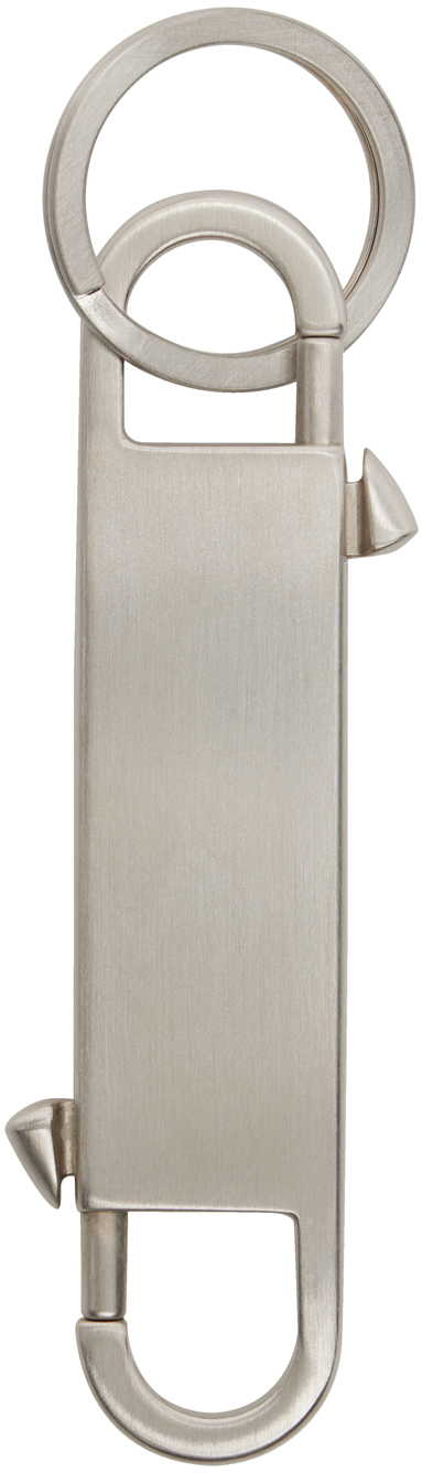 Rick Owens Silver Gemini Keychain