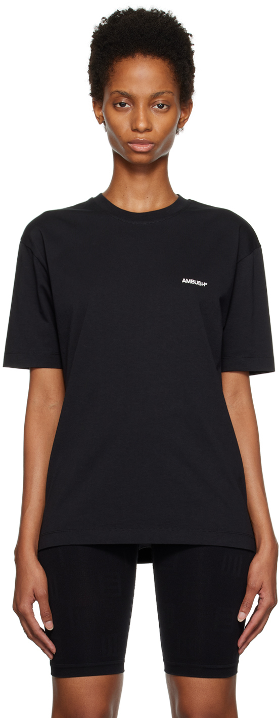 AMBUSH Three-Pack Black Embroidered T-Shirt Ambush