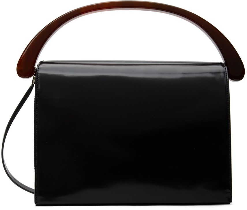 Dries Van Noten Black Leather Shoulder Bag Dries Van Noten