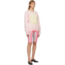 Paula Canovas Del Vas Pink Flower Embossed Sweatshirt