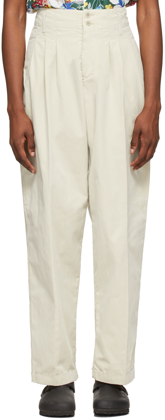 YMC Beige Keaton Trousers YMC