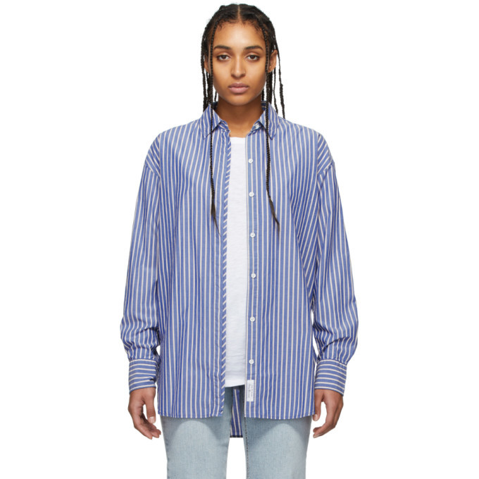 rag and bone Blue Alina Shirt Rag and Bone