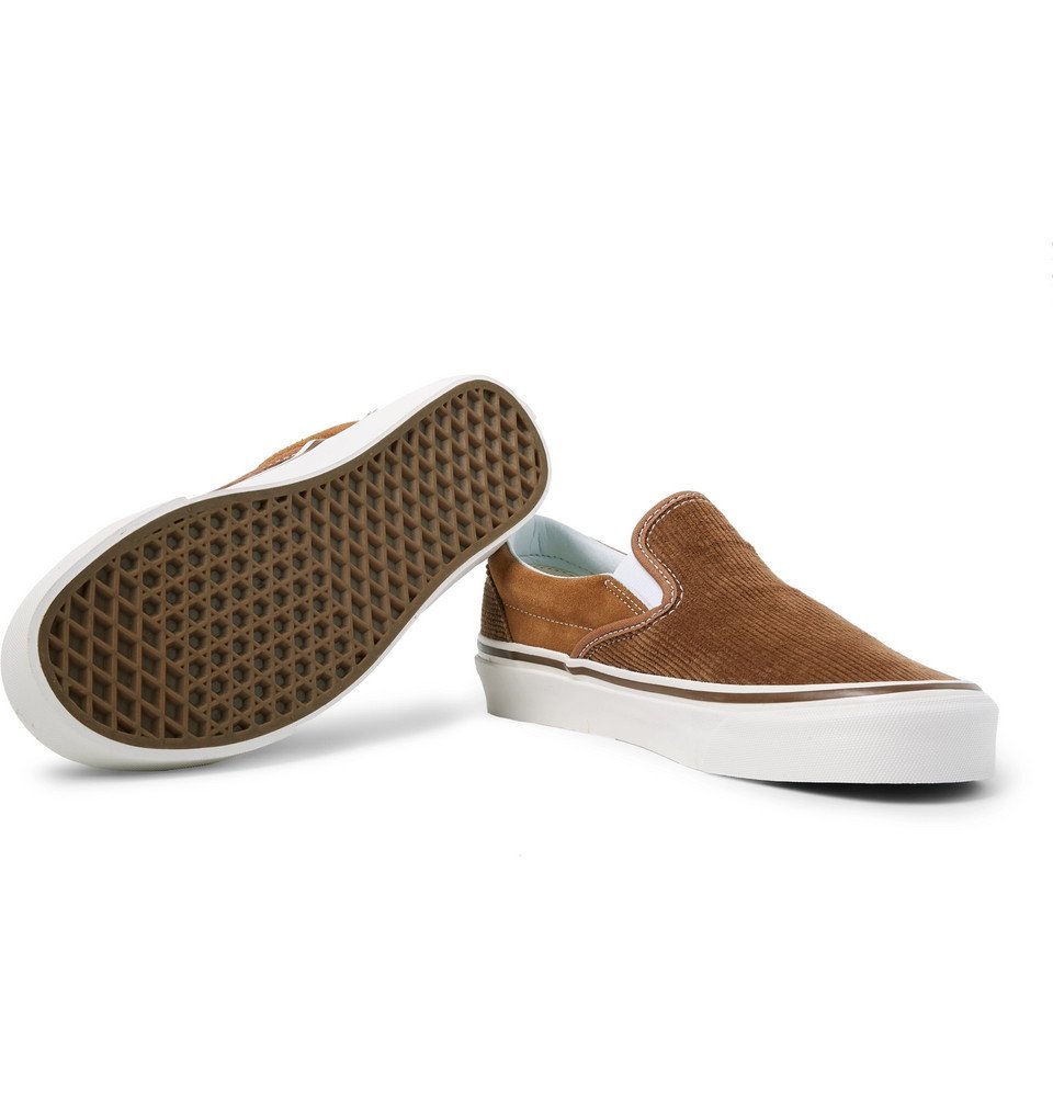 Vans - OG 98 DX Corduroy and Suede Slip-On Sneakers - Men - Tan Vans