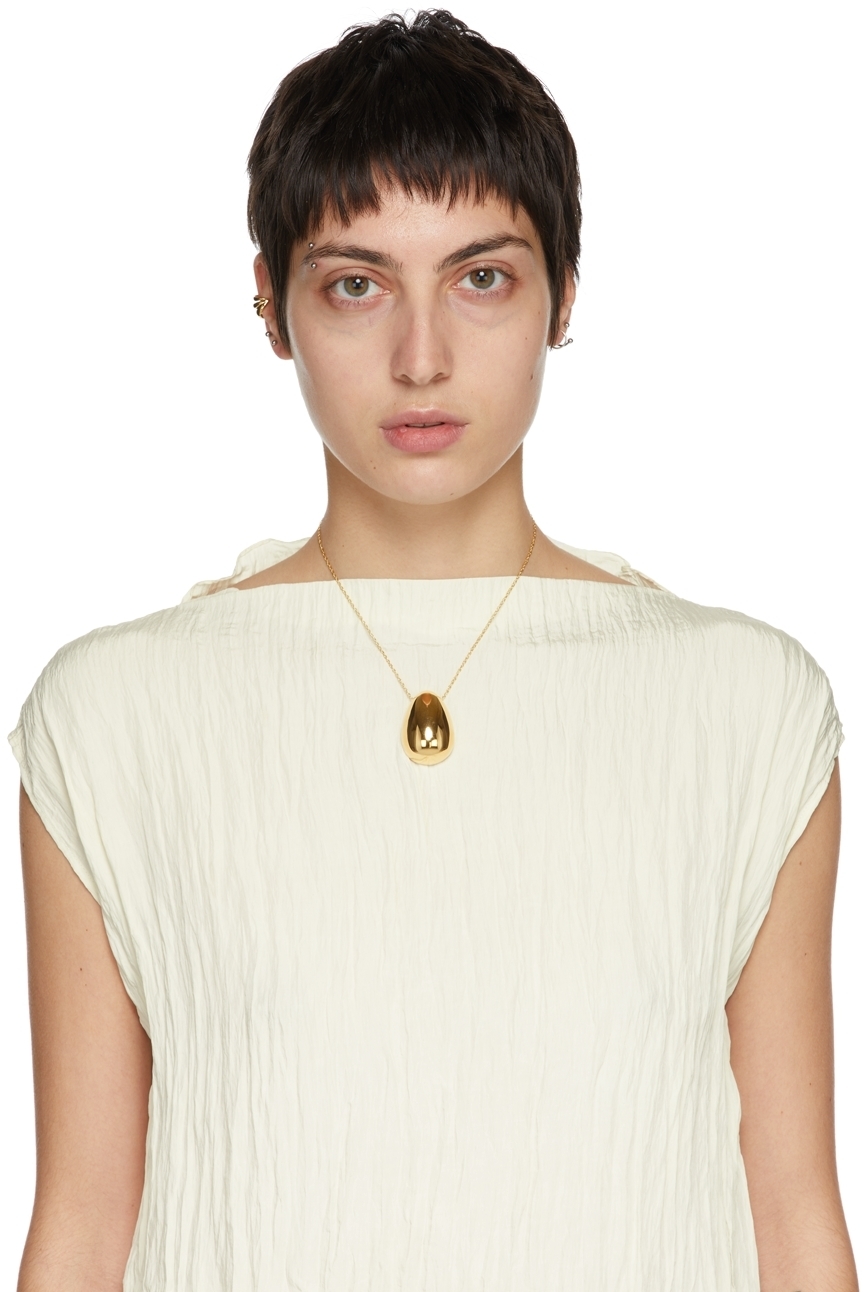 Sophie Buhai Gold Egg Pendant Necklace 